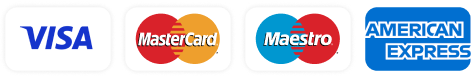 Visa · Mastercard · Maestro · AMEX